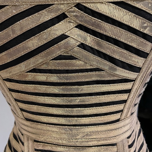 BCBGMaxAzria Bandage Bodycon strappy cocktail dress size 6 Hit up 2023 in style! - Picture 8 of 12